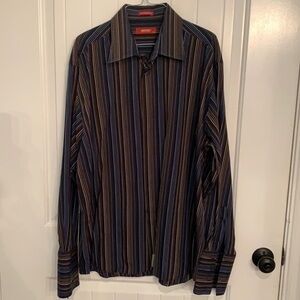 💐5/25 Report men’s dress shirt hidden button cuff link non button sleeves